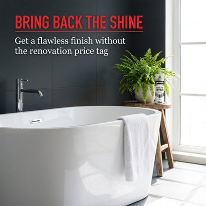 Enamel Bath Repair Spray Paint 500ml - White Gloss Finish - Baths, Sinks & Shower Trays