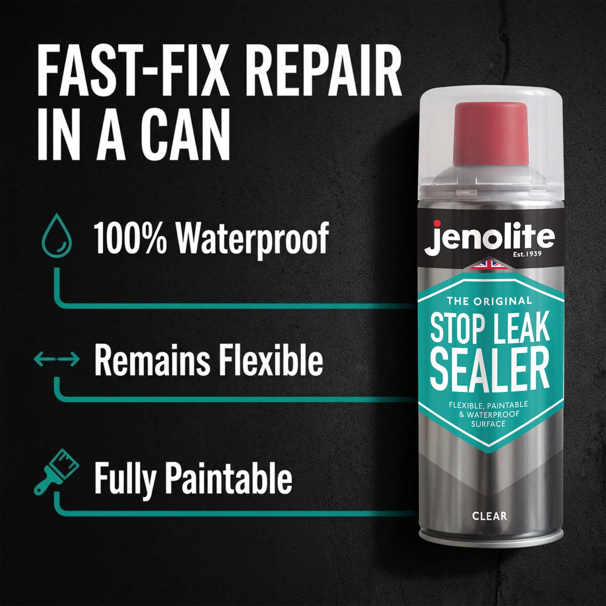 Stop Leak Sealer Spray | 400ml | Leak Sealer for Gutters and Flat Roofs